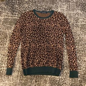 Scotch & Soda Leopard print sweater- worn once excellent cond